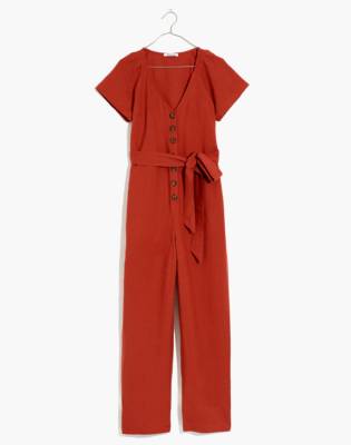 madewell linen jumpsuit