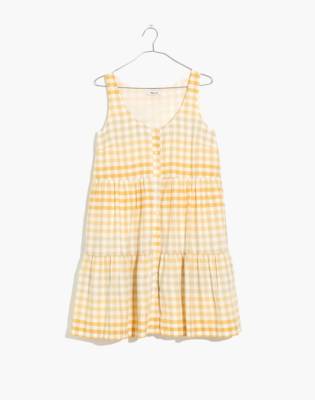 yellow tiered dress