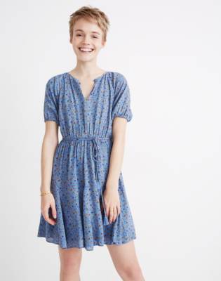 floral tassel mini dress