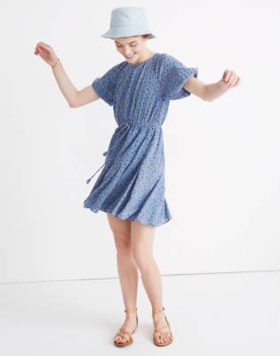 floral tassel mini dress