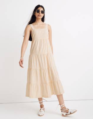 tier midi dress