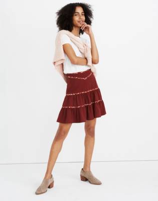 MWTiered Mini Skirt: Floral Binding Edition | DailyMail