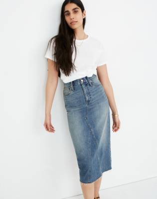 midi jean skirt reviews