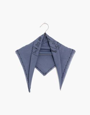 Edge-Detail Bandana in sunfaded indigo image 1