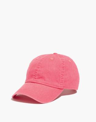 neon pink baseball cap