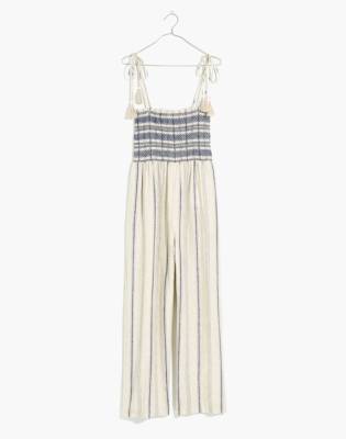 madewell smocked jumpsuit