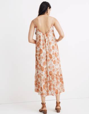 madewell cami midi dress