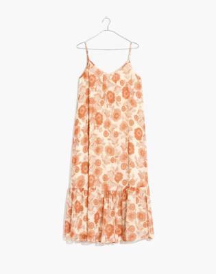 madewell cami midi dress