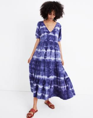 madewell tie strap midi dress