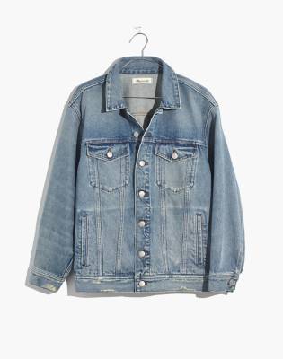 oversized trucker denim jacket