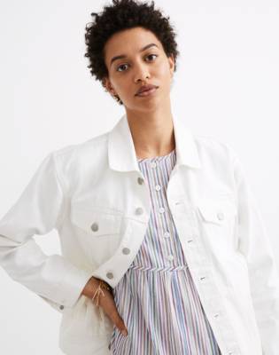 madewell white jean jacket