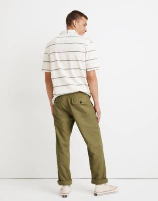 madewell military straight pants