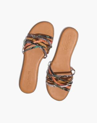 madewell leather slides