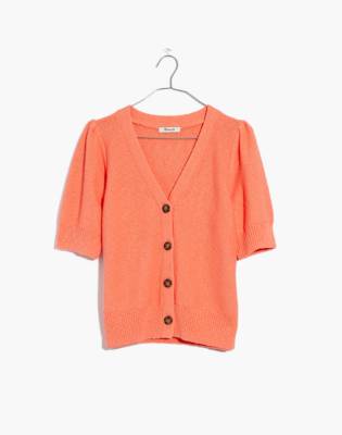 madewell short sleeve cardigan