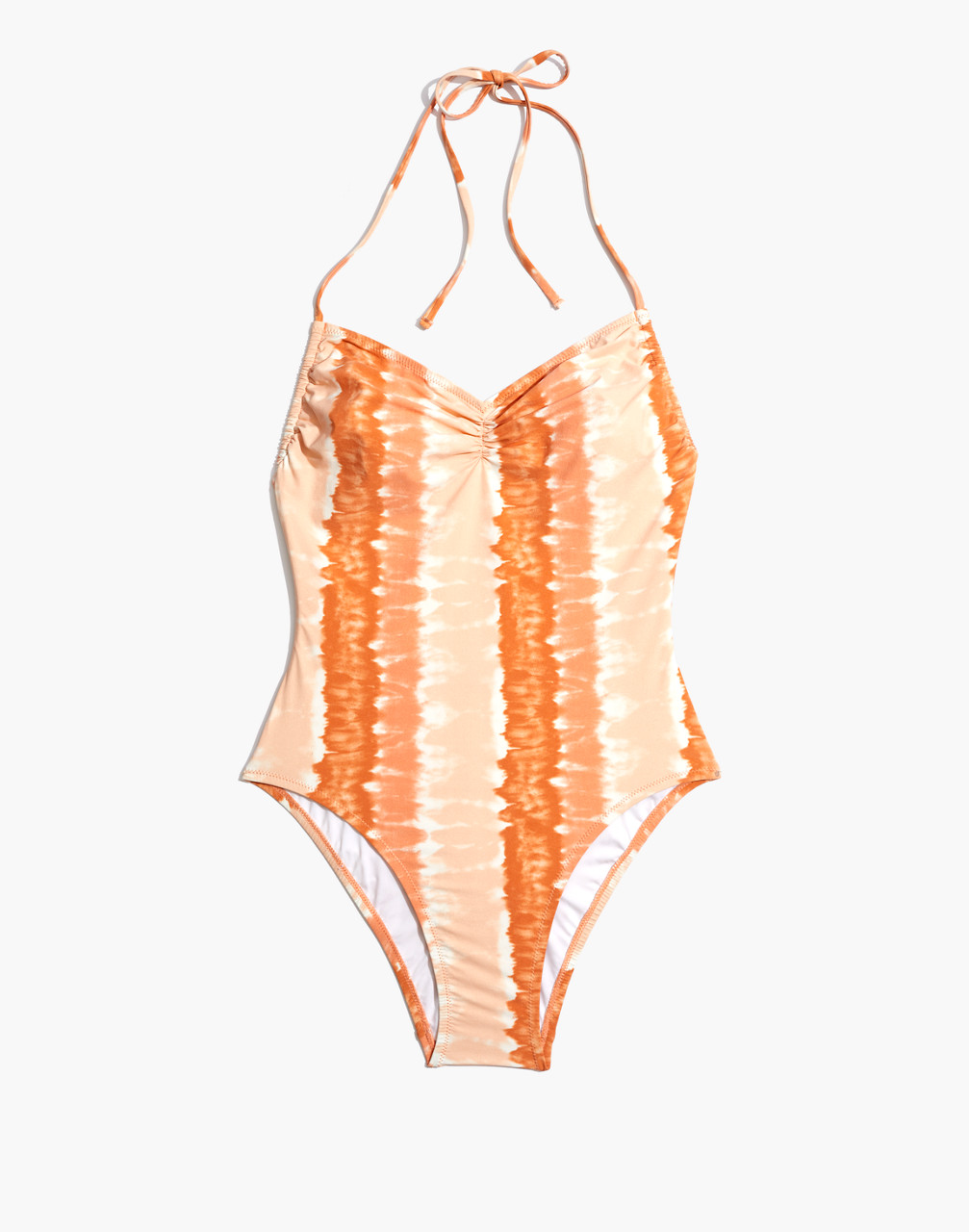 MWMadewell Second Wave Drawstring One-Piece Swimsuit in Tie-Dye Print ...