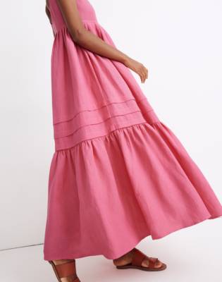 linen tank maxi dress