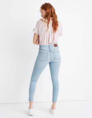 mid waist cropped jeans