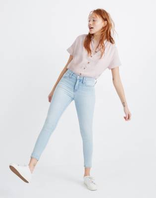 madewell 9 inch high rise skinny crop