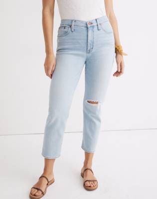 mid rise classic straight jeans