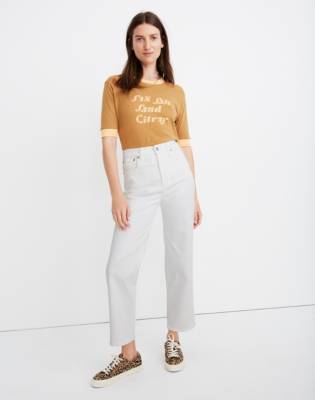 madewell slim wide leg jeans