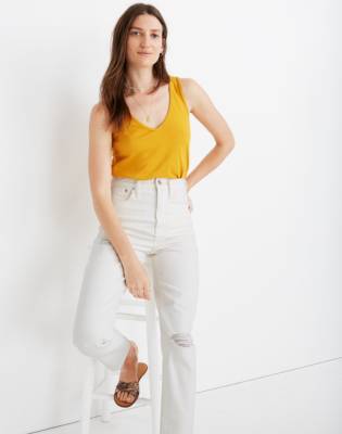 madewell white denim