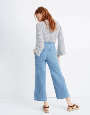 denim paperbag pants madewell