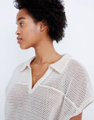 madewell crochet top