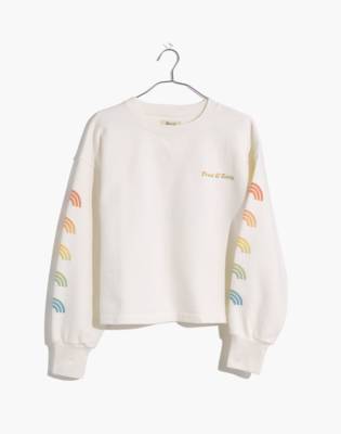 Madewell rainbow sweatshirt best sale