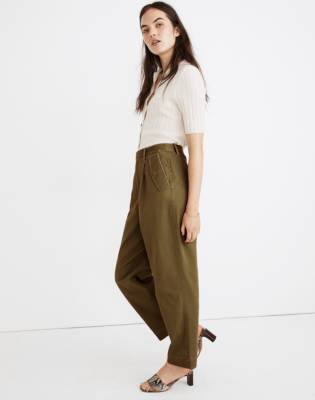 tapered wide leg pants