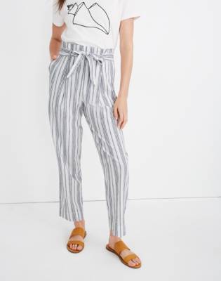 cotton striped pants