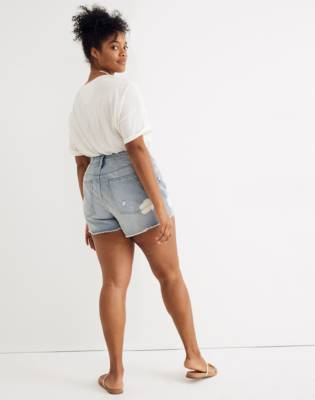 madewell mom jean short