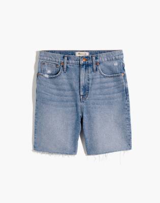 medium length denim shorts