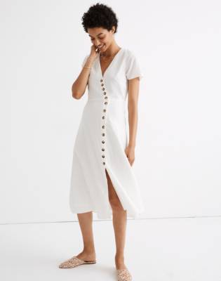 linen blend dress