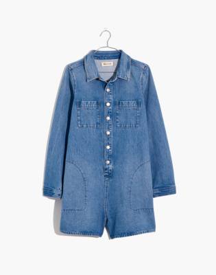 madewell denim romper