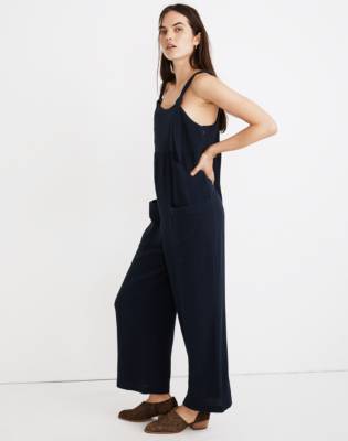 madewell tie strap overalls