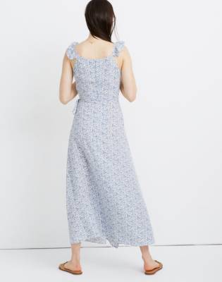petite maxi wrap dress