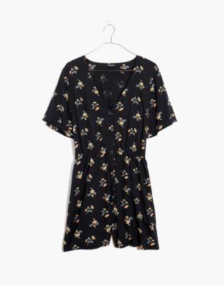 madewell black romper