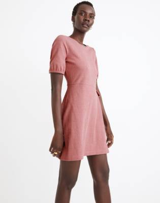faux wrap mini dress