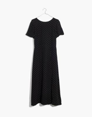 silk spotty dress