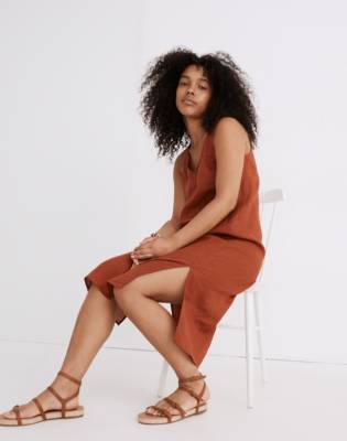 madewell v neck tank dress