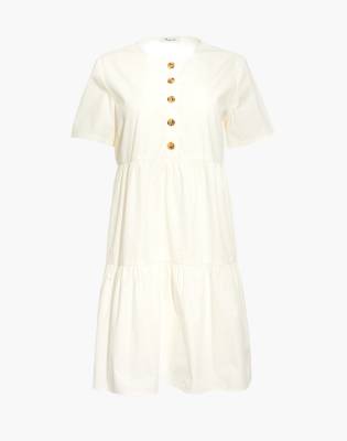 button front dress short sleeve