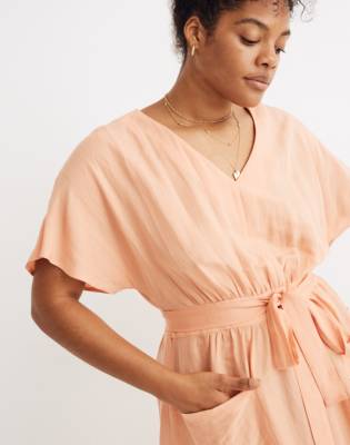 dolman sleeve midi dress