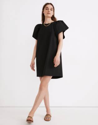 flutter sleeve shift dress