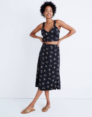 side button midi dress