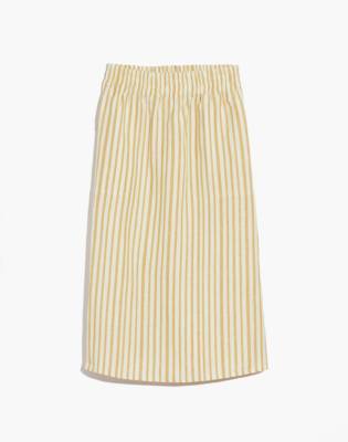 smocked waist midi skirt