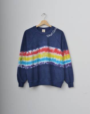 embroidered tie dye sweatshirt