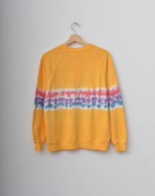 tie dye embroidered sweatshirt