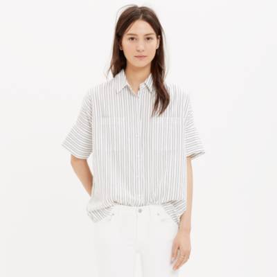 madewell striped courier shirt