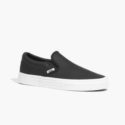 black perforated vans