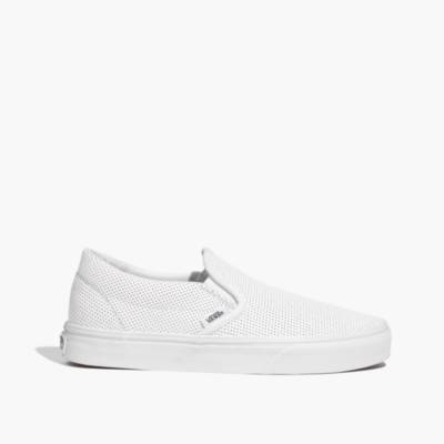 perforated slip on shoes